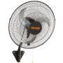 VEVOR Wandventilator, 44,45 cm Wandventilator 4000 CFM, 3 snelheden, Ventilator voor woningen en bedrijven voor het koelen van magazijnen, kassen, werkplaatsen, patio's en kelders, Zwart