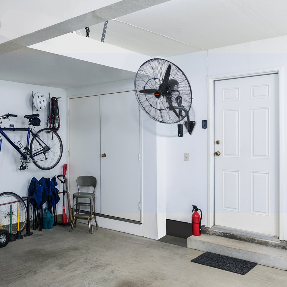 VEVOR Mist Fan, 74,9 cm waterdichte industriële ventilator, 3 snelheden, 9500 CFM, commerciële of residentiële ventilator voor het koelen van magazijnen, kassen en werkplaatsen