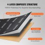 VEVOR Car Sound Deadening Mat, 200 mil 2.3sq.m Car Sound Dampening Material, Butyl Automotive Sound Deadener, Noise Insulation and Vibration Dampening Material for Car