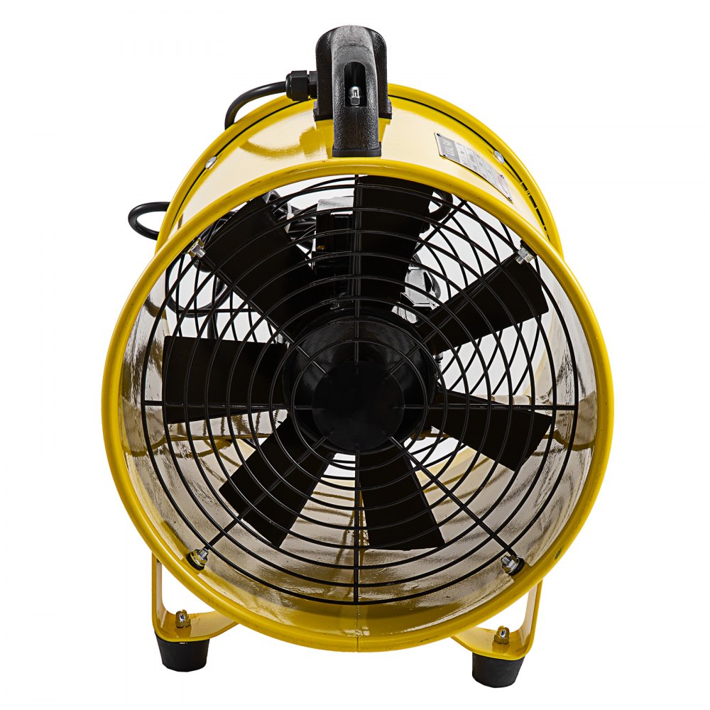 VEVOR Bouwventilator Extractor Fan Afzuigventilator Axiaal Ventilator 10 axiaalventilator 1750-2580m³/h bouwventilator met 10m slang