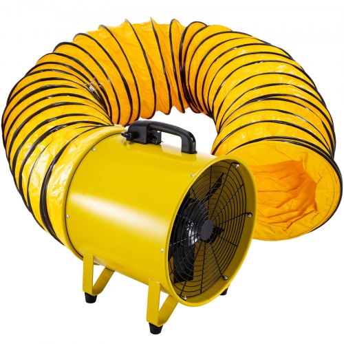 Bouwventilator axiaalventilator 16" axiaalventilator 3670-5400m³/h met 5m slang