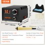 VEVOR Professional wood burner tool pyrography, pyrography set, wood burning tool, digital display, pyrography machine set, pyrography station including 23 wire tips pyrography piston