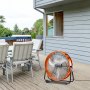 VEVOR Drum Fan, 24-inch vloerventilator, industriële ventilator met 3 versnellingen, 8600 CFM, 360° verstelbaar, windmachine, halventilator, trommelblazer voor magazijn, werkplaats, fabriek, kelder