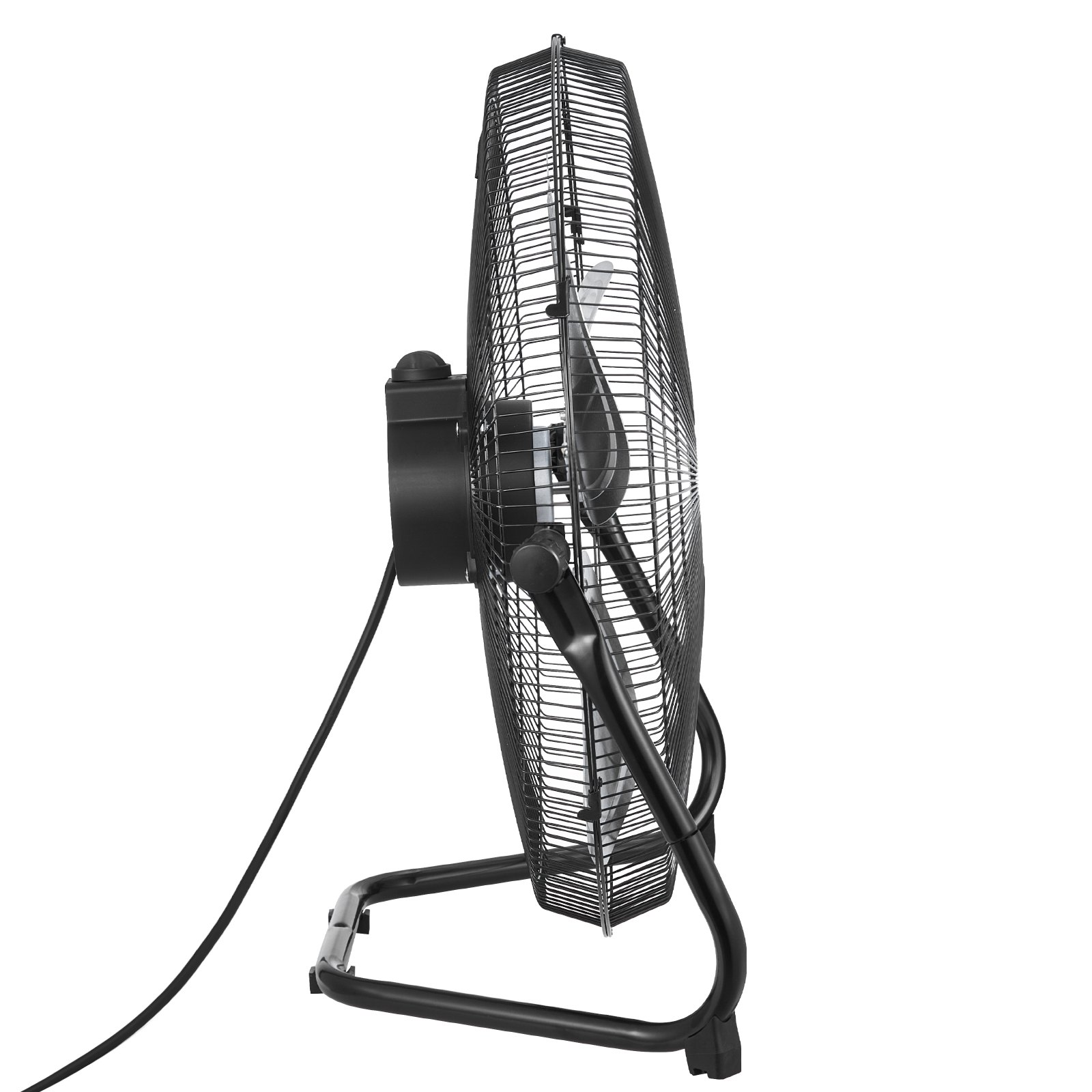 VEVOR Staande ventilator, 3-snelheden windmachine, 45 cm staande ventilator, 360° kantelbaar, 6 m/s luchtstroom, grote metalen ventilator, voor thuis, sportschool, kantoor, garage, winkel
