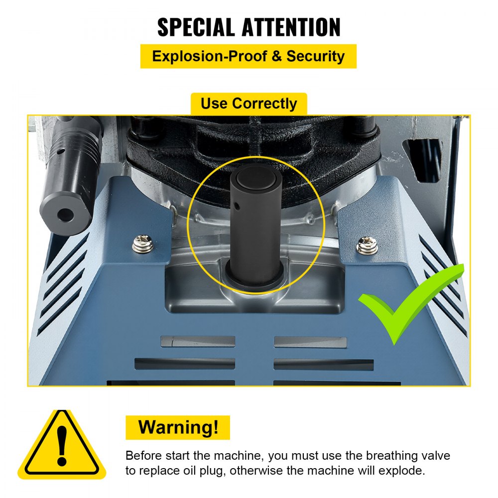 VEVOR High Pressure Compressor, 4500PSI/30MPA High Pressure Air Compressor, 1800W 220V Automatic Pressure Relief Air Rifle Compressor for Paintball Air Rifle, PCP Rifle, Diving Bottle