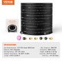VEVOR pipe cleaning hose set M22-14mm connection pipe cleaning set max. 289.58bar sewer cleaner 19.1mm bending radius high pressure cleaner accessories drain professional pipe cleaner PVC polyester