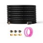 VEVOR buisreinigingsslangset M22-14mm aansluiting buisreinigingsset max. 289,58 bar rioolreiniger 19,1mm buigradius hogedrukreiniger toebehoren afvoer professionele buisreiniger PVC polyester