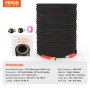 VEVOR pipe cleaning hose set 3/8 inch-φ14.8 male 3/8 inch-φ15 female connection pipe cleaning set max. 330.95 bar sewer cleaner 124.5 mm bending radius high-pressure cleaner accessories PVC polyester