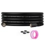 VEVOR pipe cleaning hose set M22 14 mm connection pipe cleaning set max. 248.21 bar sewer cleaner 19.1 mm bending radius high-pressure cleaner accessories incl. 4x O-shaped rubber rings PVC polyester