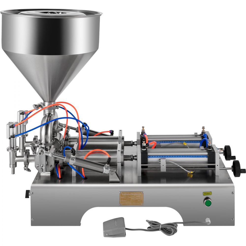 Vevor Pneumatische Vulmachine Semi-automatic Pasta Vulmachine 0.5l + 2 Mondstuk