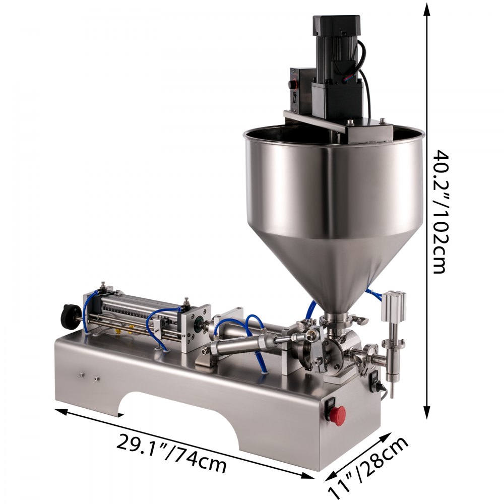 Pneumatische Vulmachine Vloeistof- En Pasta-vulmachine 500 Ml Mengfunctie