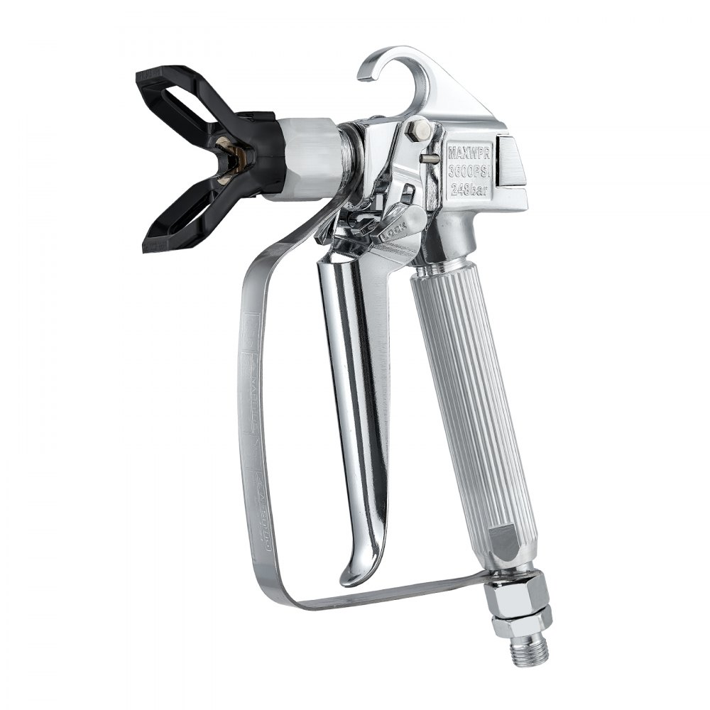 VEVOR Airless verfspuitpistool, 3600 PSI hogedruk airless verfspuitpistool met 5 spuitmonden, 211, 315, 417, 517, 623, airless verfspuitpistoolset met filters, reinigingsnaald en borstel