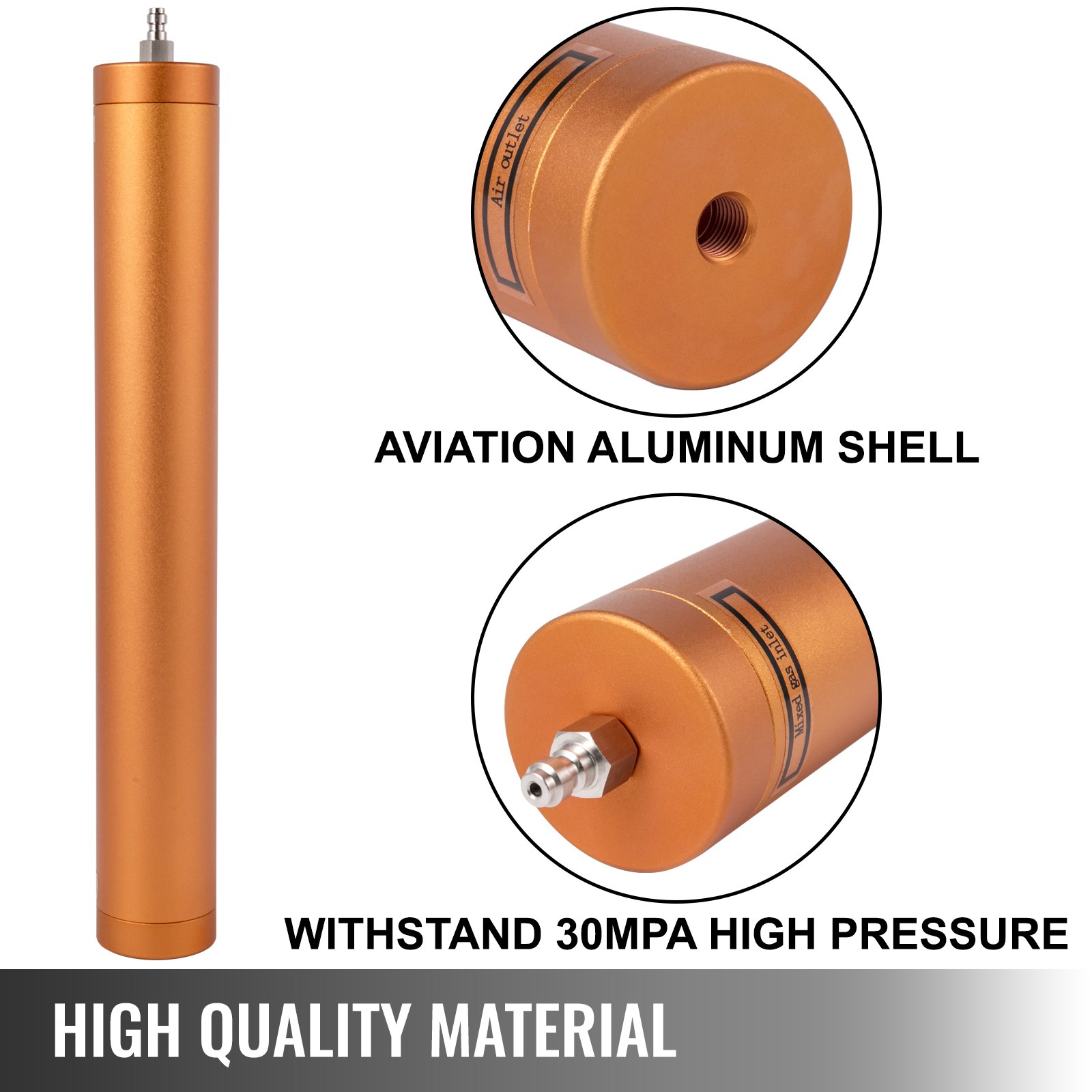 Vevorhogedruk Luchtfilterhigh Pressure Air Filter 30 Mpa, Drievoudig Filter