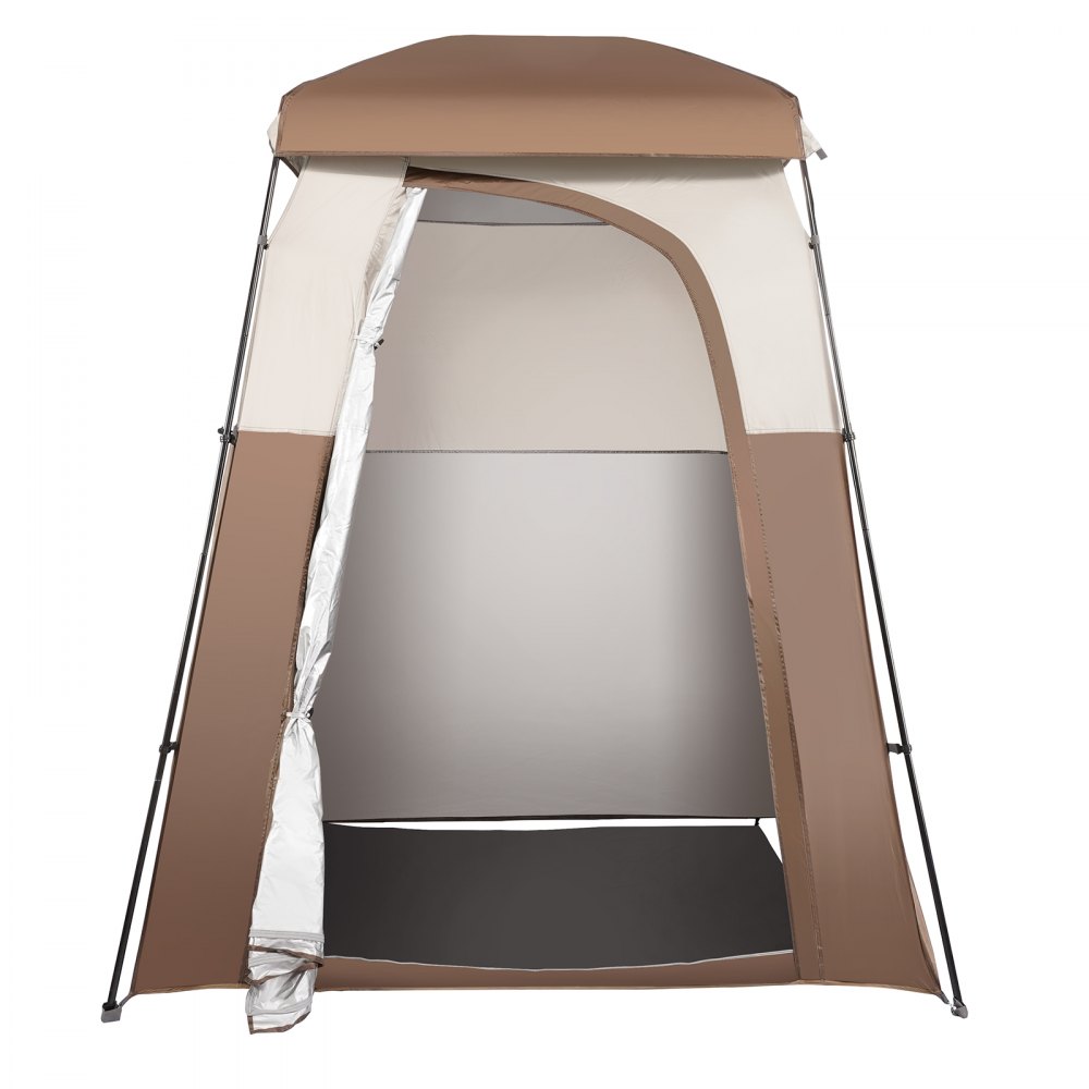VEVOR Douchetent, Omkleedtent, Toilettent, 66" x 66" x 88" Tent, 1 Persoons Kleedkamer, Privacytent met Zakken, Ophangtouw & Waslijn, voor Aankleden, Omkleden, Toilet, Badkamer