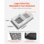 VEVOR Dog Whelping Box, 73x38x19.7 in, Plastic Dog Whelping Pen with Adjustable Height Door, Puppy Playpen with Waterproof Pee Pad, Easy to Clean, Durable Indoor Pet Birth Kit for Medium Sized Dogs