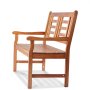 VEVOR Outdoor Bench, 48 inches Wood Garden Bench for Outdoors, 700 lbs Load Capacity Bench, Outdoor Garden Park Bench with Backrest and Armrests, Patio Bench for Garden, Park, Yard, Front Porch