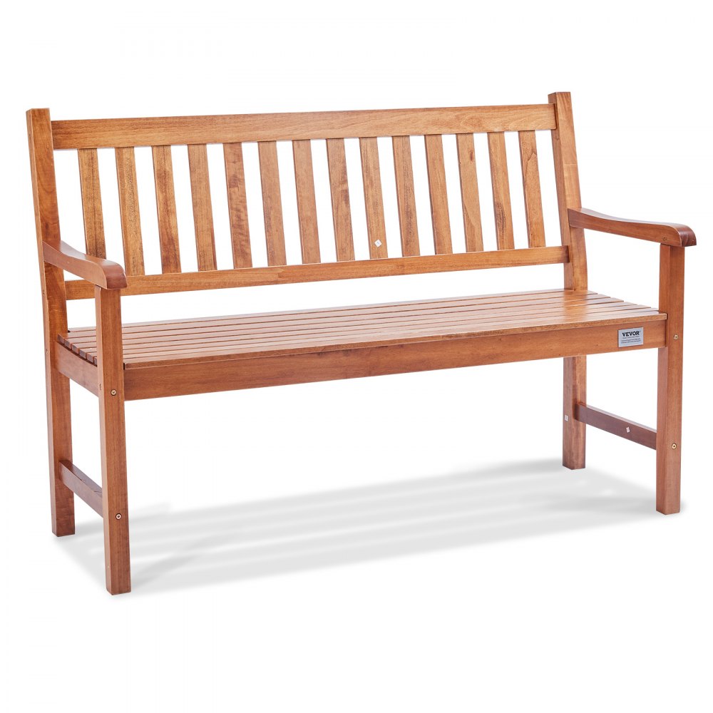 VEVOR Outdoor Bench 50 in Wood Garden Bench 800 lbs Park Patio Yard Porch Bench