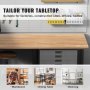 VEVOR tafelblad 25mm spaanplaat 2000x800mm houten plaat P2 materiaal melaminehars gecoate spaanplaat 100kg draagvermogen bureaublad ideaal voor werkbank reparatie werkbank kantoortafel