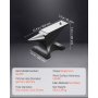 VEVOR Single Horn Anvil, 55lbs Cast Steel Anvil, High Hardness Rugged Round Horn Anvil for Blacksmiths, with Large Countertop and Stable Base, Metal Working Tool for Metal Bending, Shaping, Twisting
