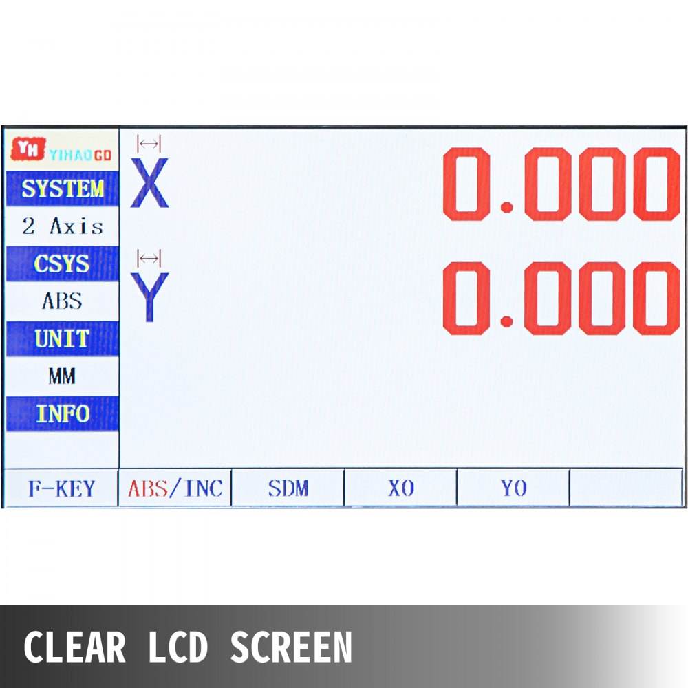 Vevor Cnc Digitale Uitlezing Display, Draaibank Bedieningspaneel Lcd 2-assige