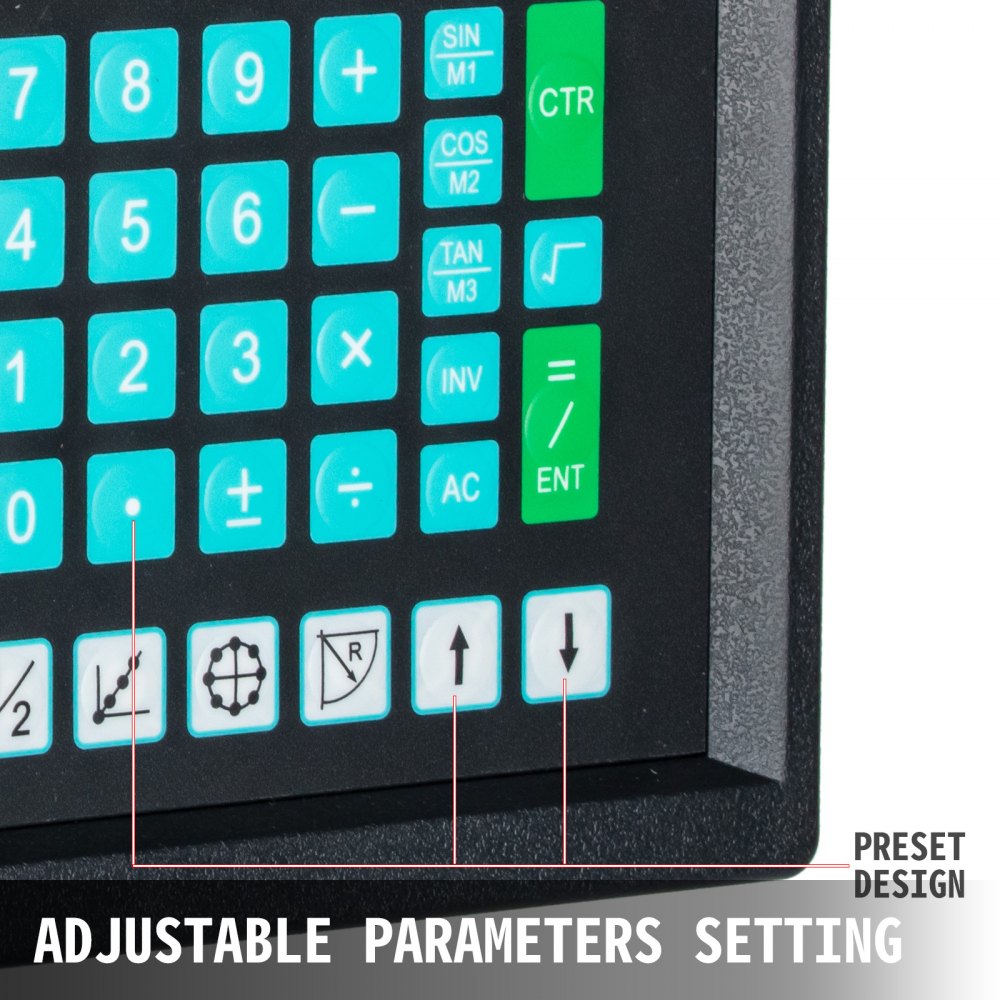 Vevor Draaibank Bedieningspaneel,cnc Digitale Uitlezing Display Led 4-assige