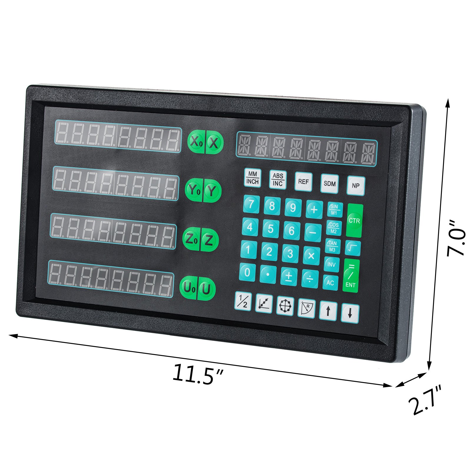 Vevor Draaibank Bedieningspaneel,cnc Digitale Uitlezing Display Led 4-assige