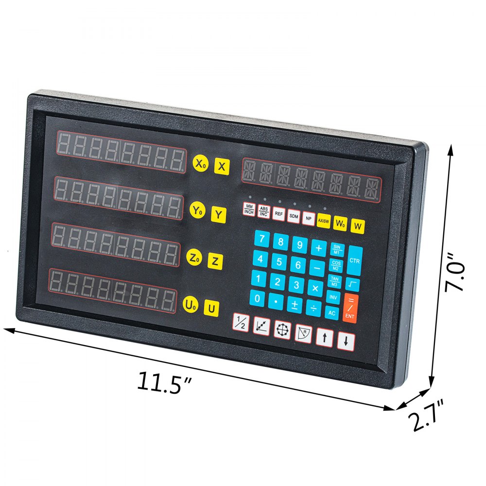 Vevor Cnc Digitale Uitlezing Display, Draaibank Bedieningspaneel Led 5-assige