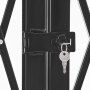 VEVOR Double Folding Security Gate, Lockable Scissor Gate with 360° Swivel Casters, Outdoor Barricade Steel Retractable Gates, for Entry Security, Garage, Warehouse & Pool, 125.98 x 63.19 in (W x H)