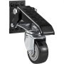 VEVOR set van 4 zwenkwielen voor werkbanken, max. draagvermogen 74,8 kg, meubelwielen, dubbele kogellagers, zwaarlastwielen van polyurethaan, transportwielen met rem, industriële wielen 160 x 70 x 174 mm