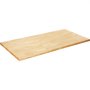 VEVOR Houten tafelblad, 1200 x 750 x 38 mm, draagvermogen 150 kg, universeel eendelig esdoornhouten bureau voor in hoogte verstelbaar elektrisch staand bureauframe, werkblad voor thuiskantoor