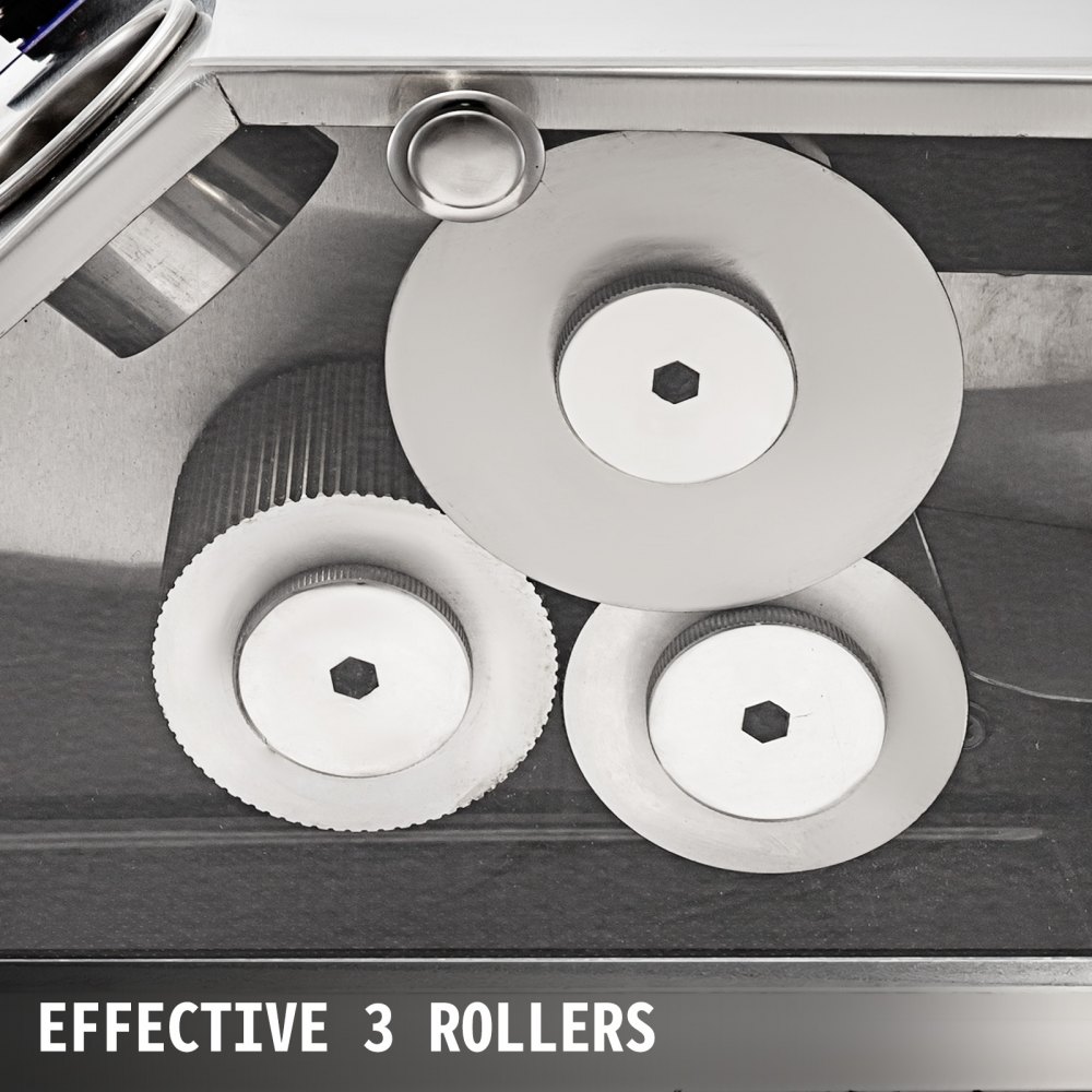 Suikerrietpers Suikerrietmachine 400W elektrische sapcentrifuge met 3 rollen