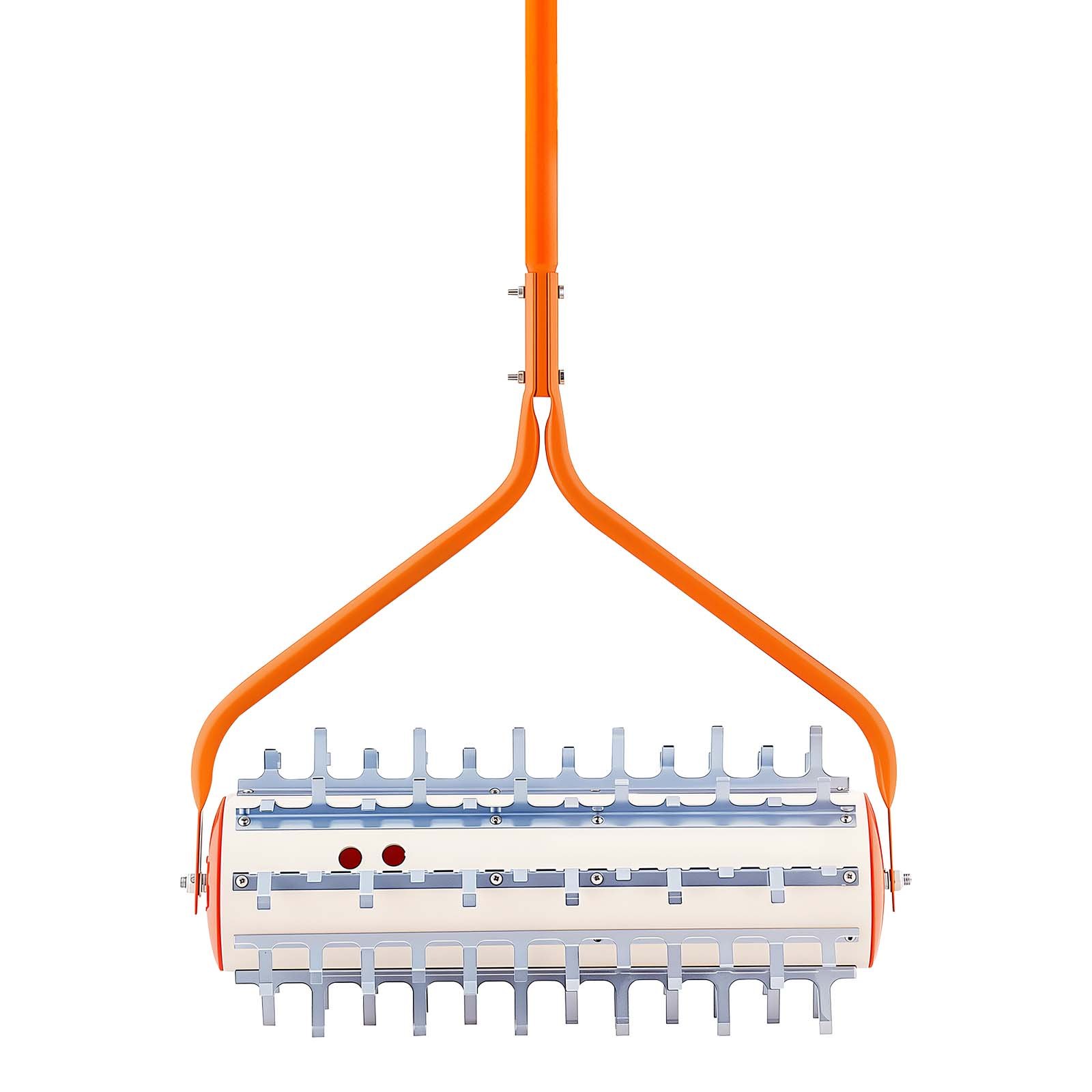 VEVOR vijverhark 3,66 m, onkruidroller voor het verwijderen van onkruid, slibsnijder, wortels en slibafzettingen, 9 voorgemonteerde, gegalvaniseerde ijzeren messen, 3 aluminium handgrepen