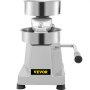 VEVOR hamburger patty maker with hand lever and stainless steel components.