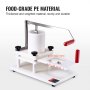 VEVOR Commercial Burger Patty Maker, 130 mm/5 inch Manual Beef Hamburger Patty Maker, Food-Grade PE Burger Press Machine, 1.5KG Large-Capacity Hopper Meat Forming Processor with Handle & Patty Paper