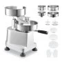 VEVOR Commerciële Burgerpers - Hamburger Patty Maker 10 / 13 / 15 cm, met 3 pakken burgerpapier, Professionele Hamburgerpers van roestvrij staal, Perfect voor het bereiden van hamburgers en BBQ-accessoires