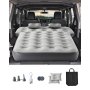 VEVOR Car Air Mattress, Fits Toyota 4runner, Jeep Wrangler, Inflatable Car Camping Mattress, Flocking Thickened Blow Up Travel Beds, Durable Portable Sleeping Pad with Built in Pump, 2 Pillows, Gray