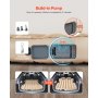VEVOR Car Air Mattress, Fits Tesla Model Y (2020-2024), Inflatable Car Camping Mattress, Flocking Thickened Blow Up Travel Beds, Durable Portable Sleeping Pad with Built in Pump, 2 Pillows, Beige