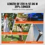 VEVOR Arborist Boomklimtouw Dubbel gevlochten polyester 1/2 inch x 220 voet