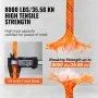 VEVOR Arborist Boomklimtouw Dubbel gevlochten polyester 1/2 inch x 220 voet