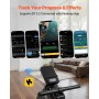 VEVOR Magnetic Rowing Machine,16-Level Quiet Resistance Adjustable, Foldable Rower Machine for Home, 158kg Weight Capacity, Row Machines with Smooth Pulley Design, Bluetooth APP Compatible & LCD Monitor
