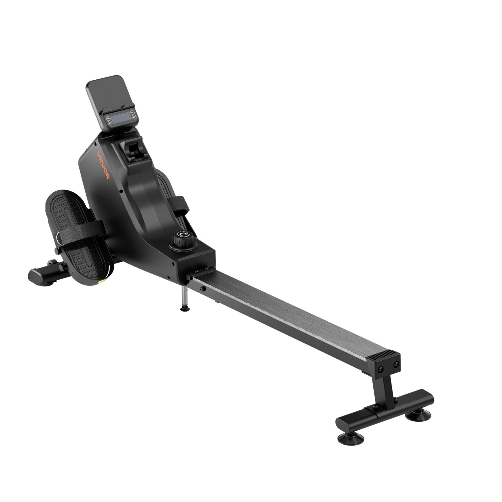 VEVOR stille magnetische roeimachine met 16 weerstandsniveaus, opvouwbare roeimachine voor thuisgebruik met soepel katrolsysteem en LCD-monitor, compatibel met Bluetooth-app, maximaal gebruikersgewicht 158 ​​kg
