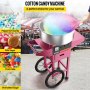 Electric Commercial Cotton Candy Machine With Cart Stepless Temp. Control Party Commercial