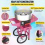 Electric Commercial Cotton Candy Machine With Cart Stepless Temp. Control Party Commercial