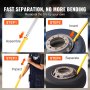 VEVOR tire changer tire changer 1175 mm yellow tire changer tire iron lever tire changer tire changing tool tire lever manual for cars, trucks, SUVs, motorcycles