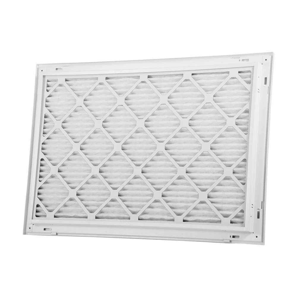 VEVOR-ventilatierooster, past op een inbouwopening van 75,5 x 50,5 cm, inclusief filter, uitlaatrooster, lamellenrooster voor in de muur, gepoedercoat stalen retourluchtrooster