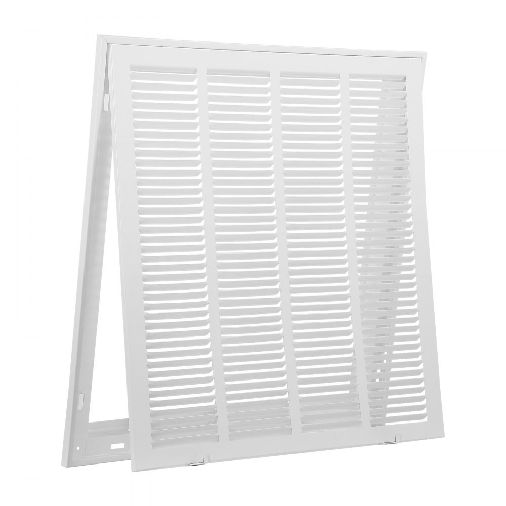 VEVOR-ventilatierooster, past in installatieopening (50,5 x 50,5 cm), filter NIET inbegrepen, uitlaatrooster voor muur, gepoedercoat stalen retourluchtrooster
