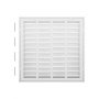 VEVOR-ventilatierooster, past in installatieopening (50,5 x 50,5 cm), filter NIET inbegrepen, uitlaatrooster voor muur, gepoedercoat stalen retourluchtrooster
