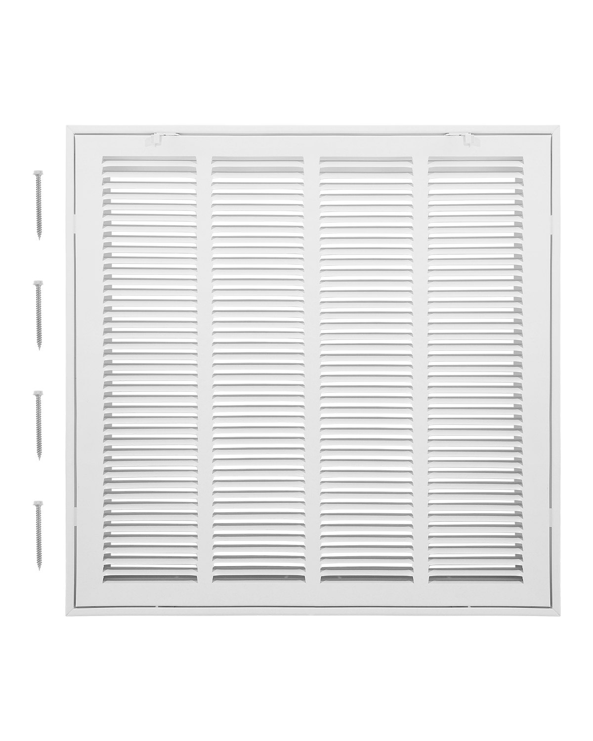 VEVOR-ventilatierooster, past in installatieopening (50,5 x 50,5 cm), filter NIET inbegrepen, uitlaatrooster voor muur, gepoedercoat stalen retourluchtrooster