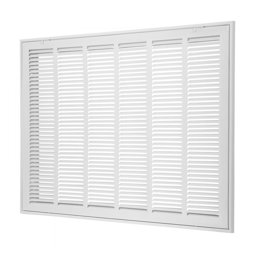 VEVOR Ventilatierooster 83x57,2x4 cm, Geschikt voor inbouwopening van 75,5x50,5 cm, Filter NIET inbegrepen, Afvoerluchtrooster voor de muur, Retourluchtrooster van staal