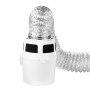 VEVOR 3-in-1 binnendrogerventilatieset met elektrische drogeremmer en 101,6 mm x 1,5 m uitschuifbare ventilatieslang, ideaal voor appartementen en campers